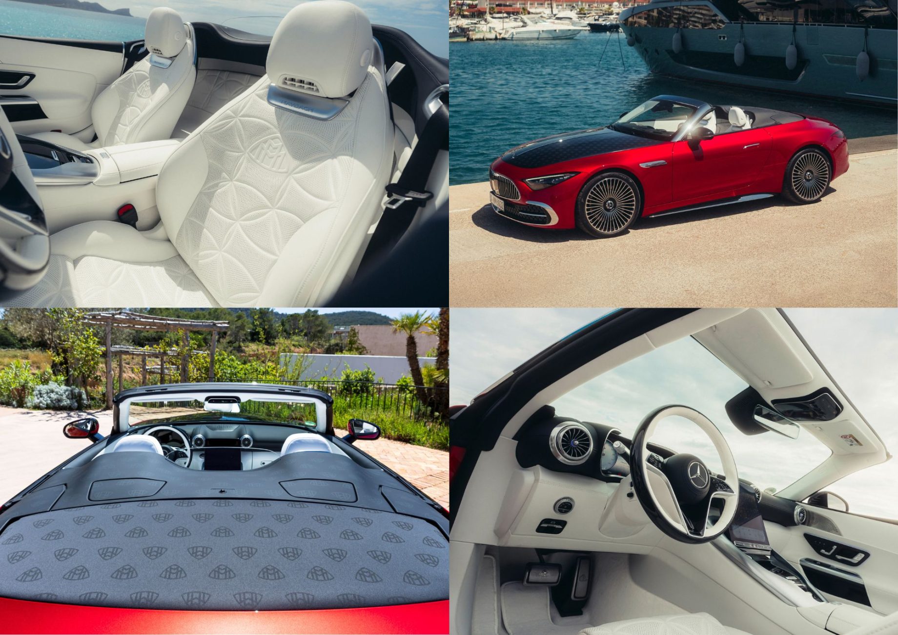 Red Mercedes-Maybach SL 680