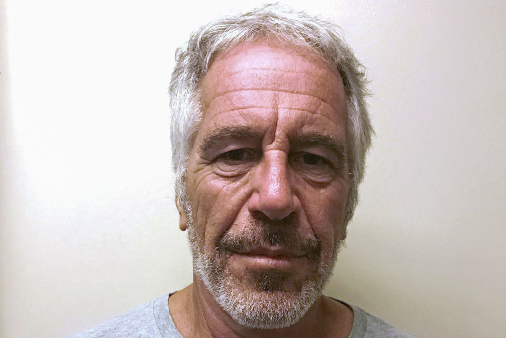 file photo: jeffrey epstein appears in a photo taken for the ny division of criminal justice services' sex offender registry