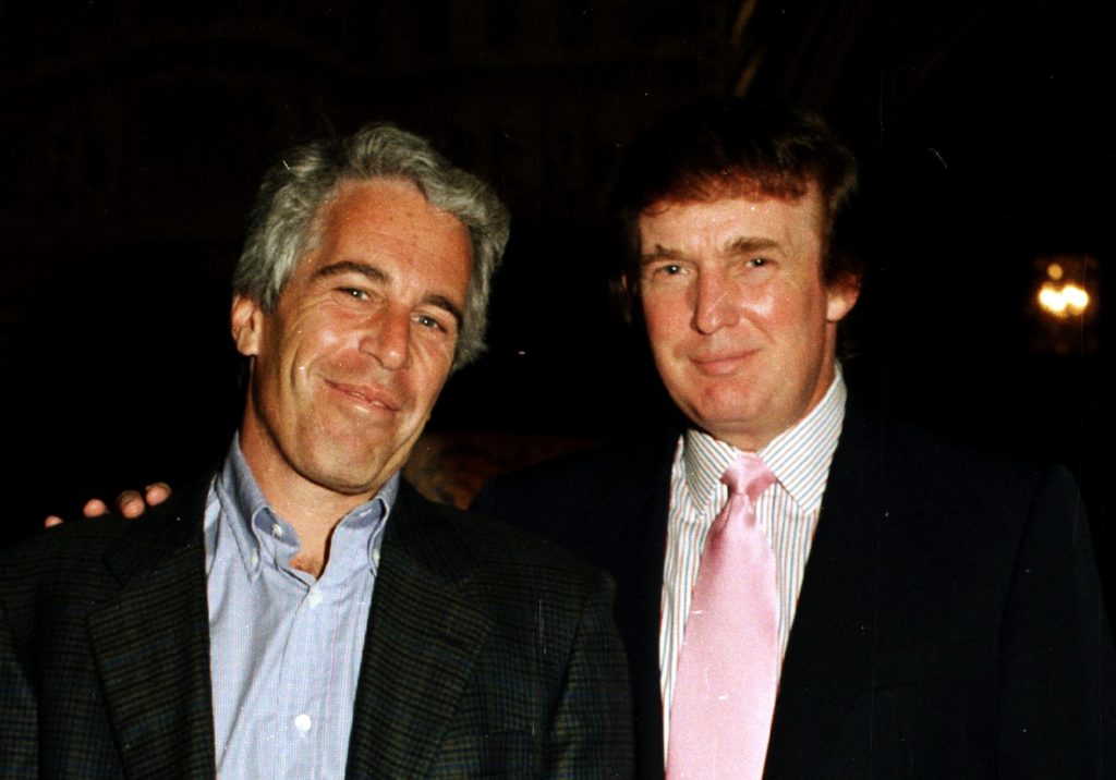 epstein & trump at mar a lago