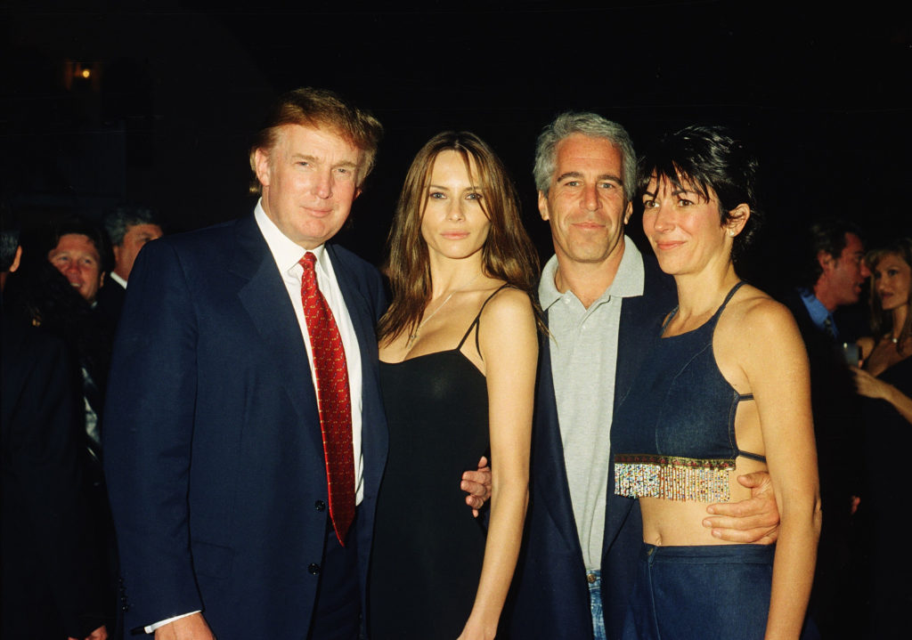 trump, knauss, epstein, & maxwell at mar a lago