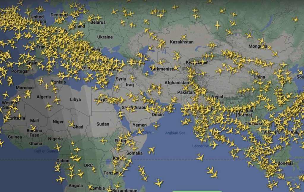 iran conflict air travel