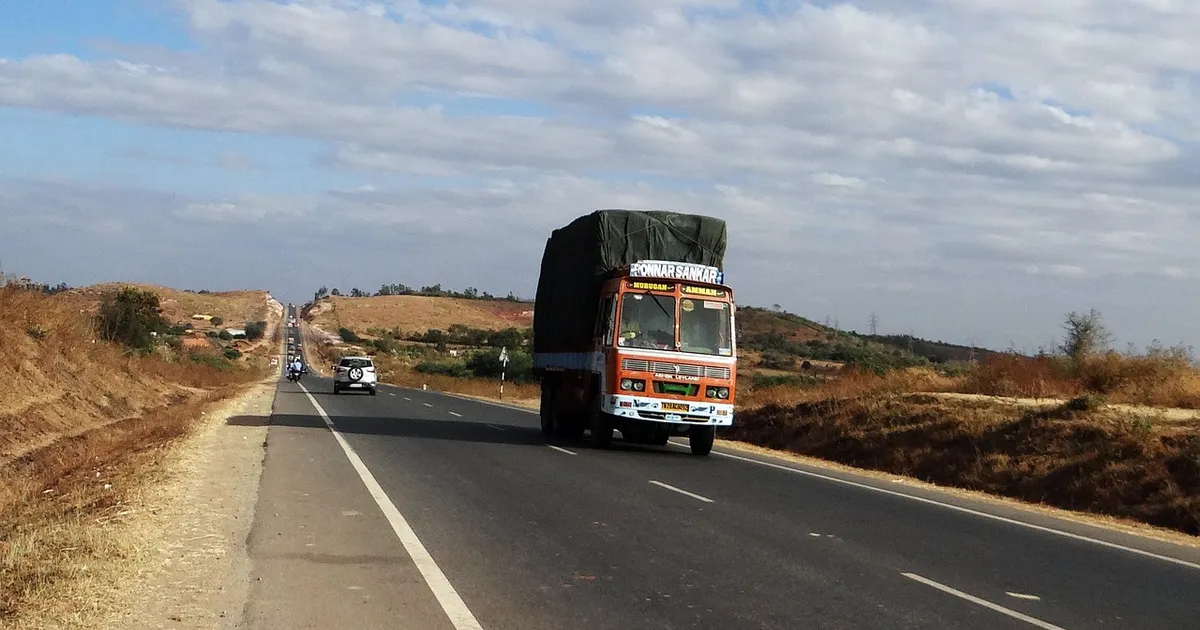 highway, truck, lorry