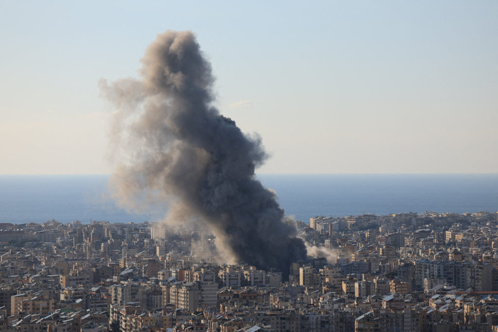 escalation between hezbollah and israel, amid the u.s. israeli conflict with iran, in beirut