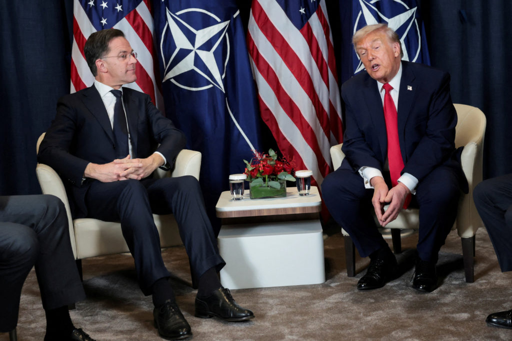 file photo: u.s. president trump holds a bilateral meeting with nato secretary general mark rutte, at the world economic forum in davos