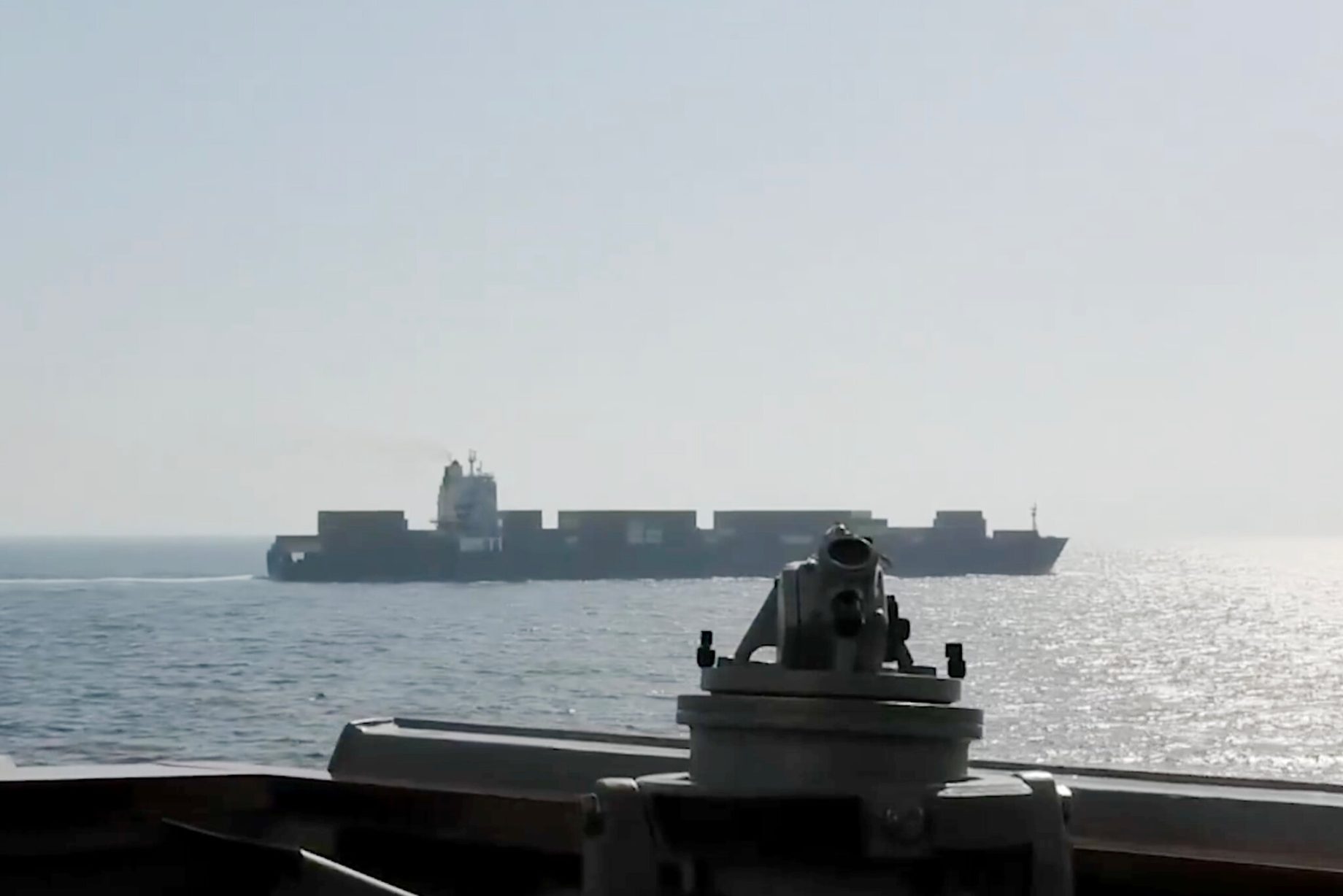 us navy seizes iranian ship in gulf blockade
