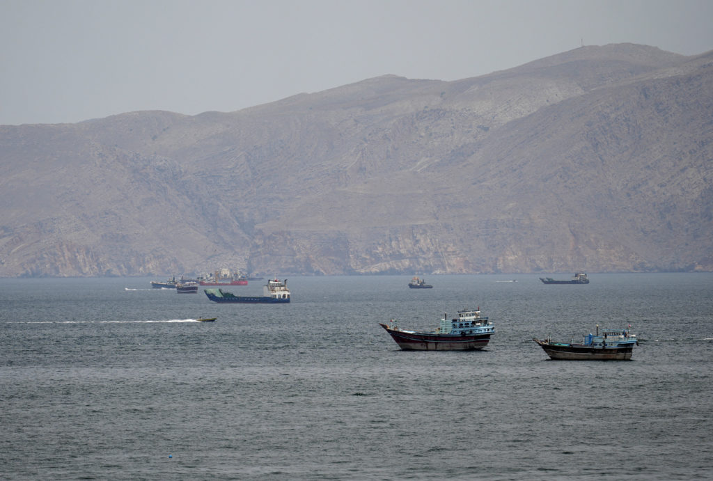 ships and boats in the strait of hormuz