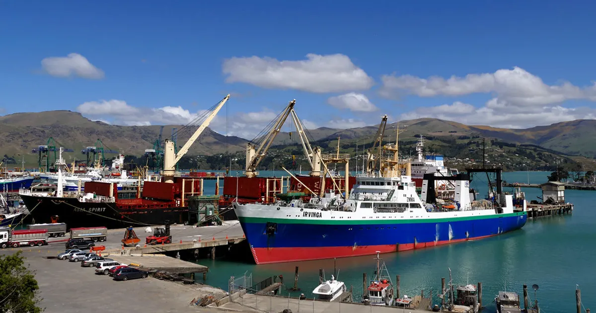 Shipping. Port Lyttleton. NZ