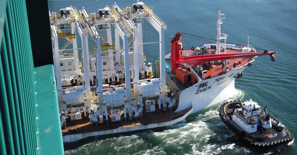Shanghai container port shipping