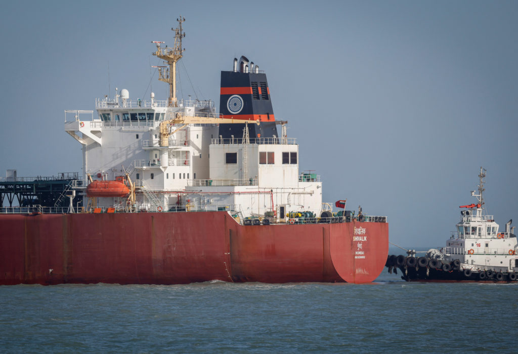 lpg carrier, shivalik, arrives at mundra port via the strait of hormuz