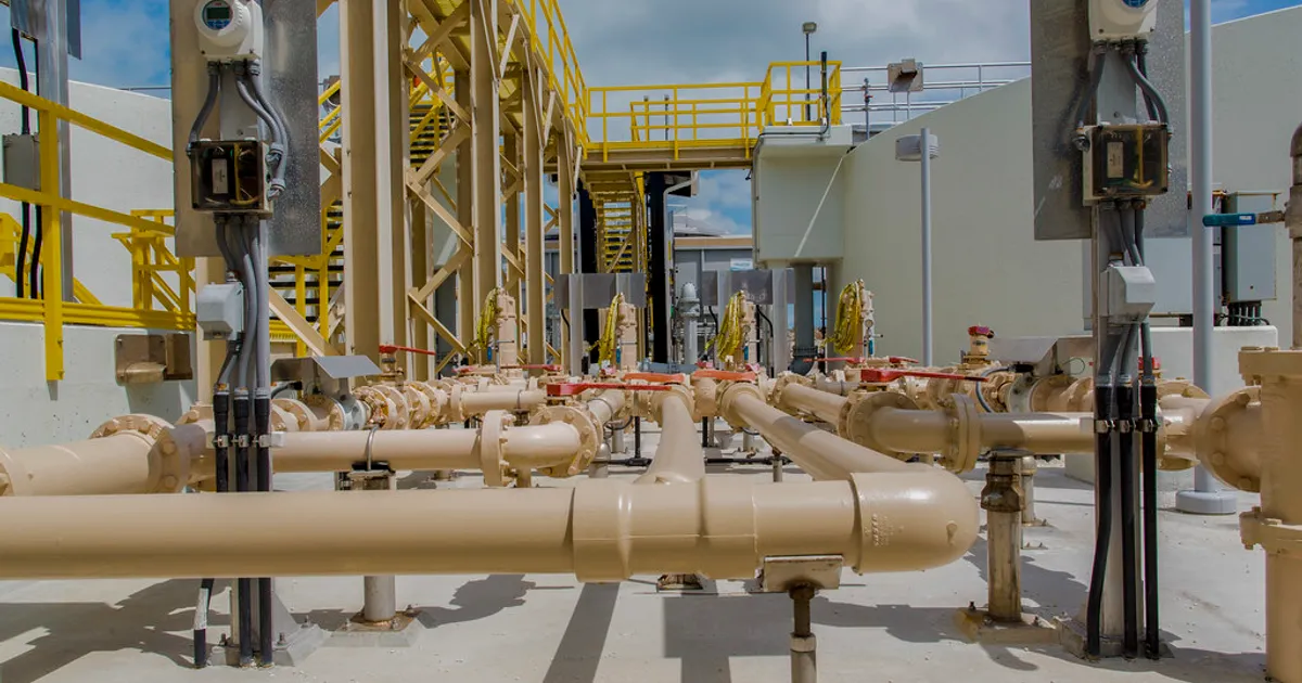 Cudjoe Regional Wastewater Treatment Plant piping