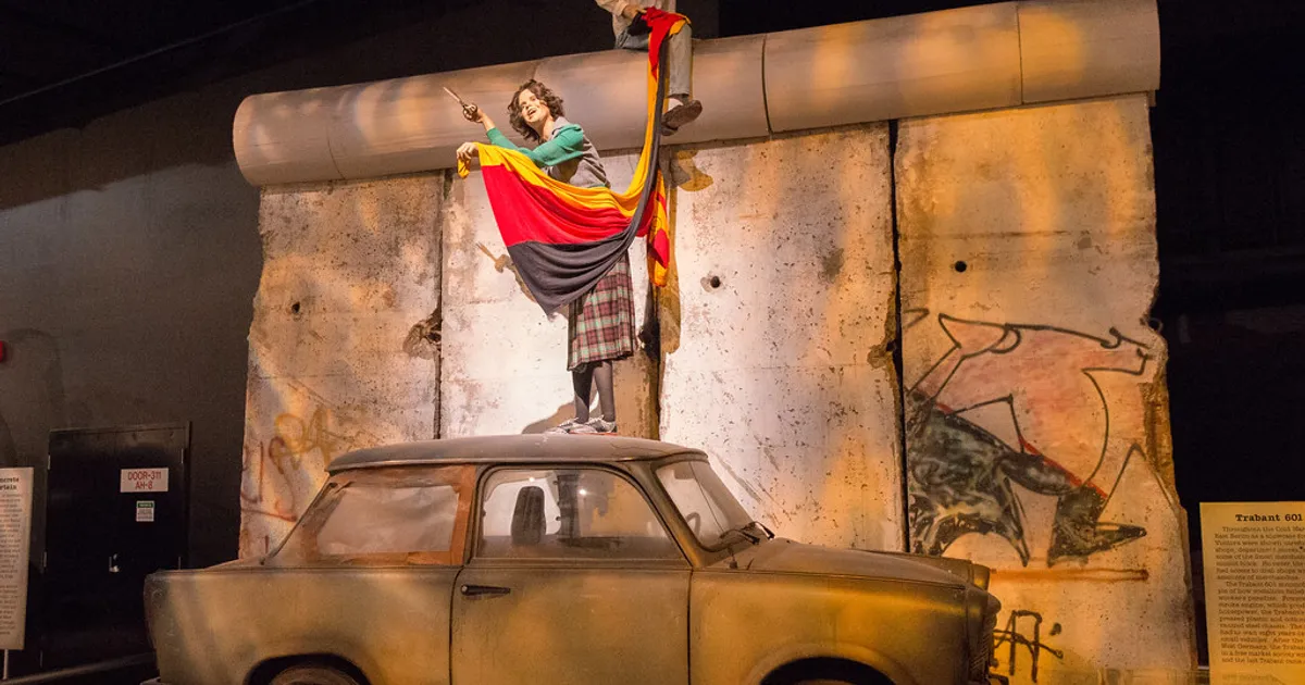 Berlin Wall and Trabant 601 S 'Delux'