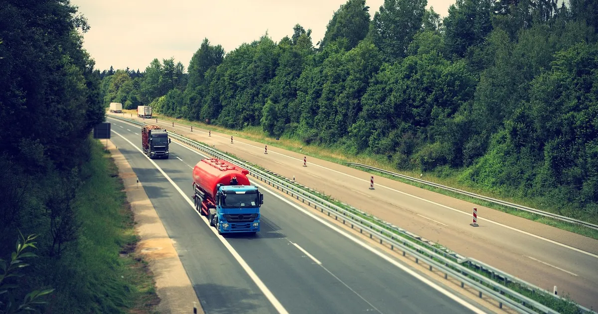 truck, highway, logistics