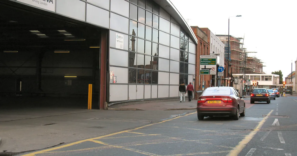 Unlawful Yellow Boxes - Tottenham Bus Garage #1