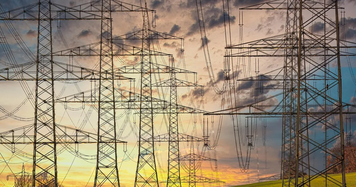electricity, electricity pylons, power lines