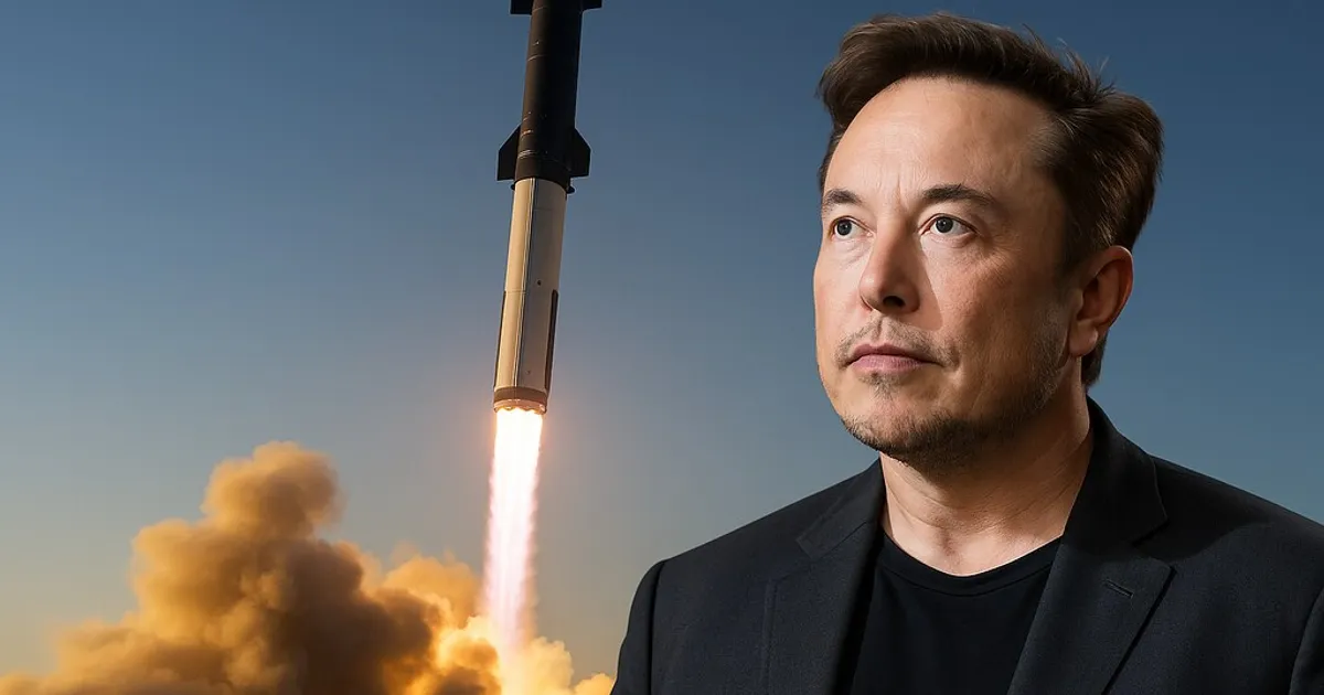 Elon Musk Watches SpaceX Rocket Launch