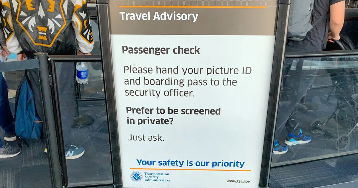 TSA Travel Advisory - Passenger Check - Norman Y. Mineta San Jose International Airport - San Jose - California