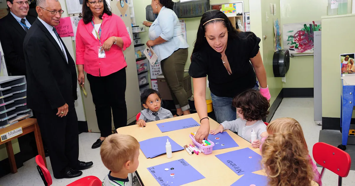 Adminstrator Bolden at Child Development Center