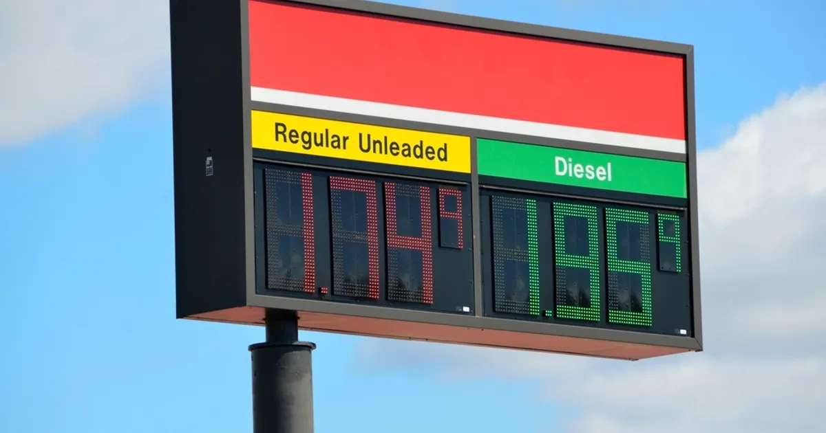Pertrol price sign