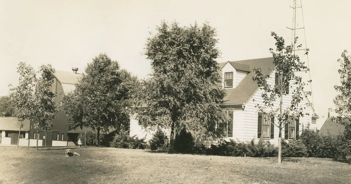 Farm Manager's House at Sunset Hill Farm, Liberty Township, Porter County, Indiana, circa 1940